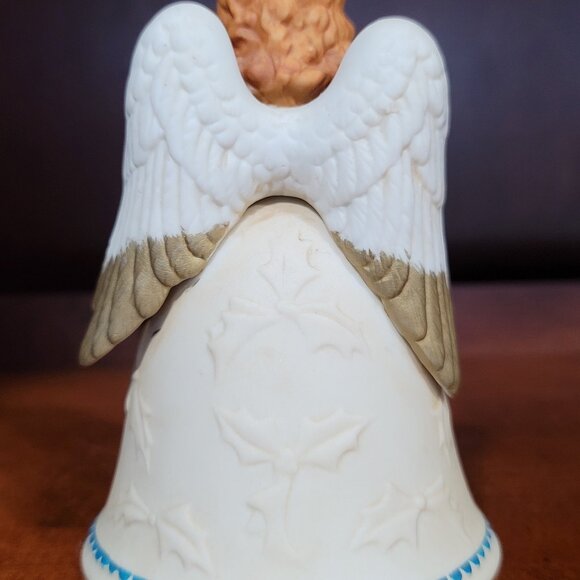 1988 Christmas Angel Bell Figurine Homco Vintage Holiday Decor - Picture 4 of 5